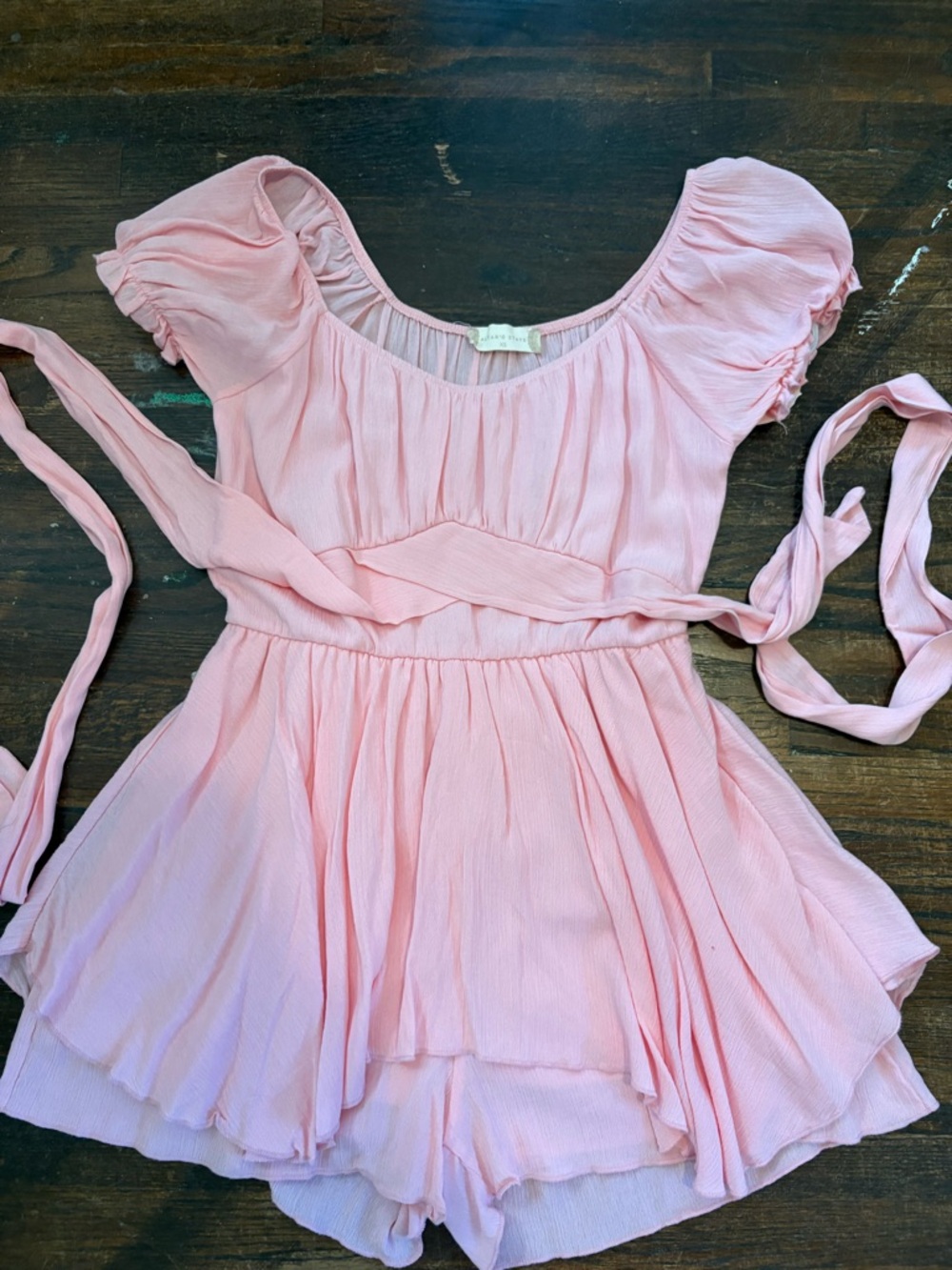 Altar'd State Pink Ruffled Short Dress